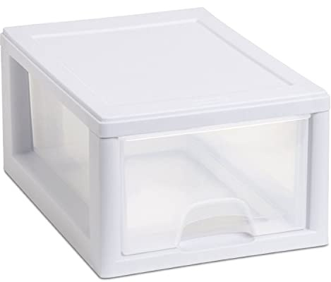 Sterilite Corp. 20518006 Sterilite Cajón de almacenamiento apilable de 12 7/8 pulgadas de profundidad x 8 7/8 pulgadas de ancho x 6 pulgadas de alto