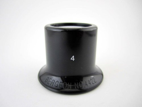 Original Schweizer Bergeon Lupe Nr. 4422 #4 Mag, 2,5-fache Augenlupe für Uhren und Schmuckreparaturwerkzeug