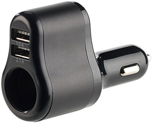 revolt USB 12V: Kfz-Netzteil mit 12/24-V-Zigarettenanzünder und 2X USB, 3,1 A, 15,5 W (LKW Zigarettenanzünder Adapter, Kfz Verteiler, Auto Doppelstecker)