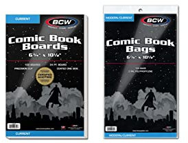 BCW Current Comic Book Bags and Backing Boards, 100 Count