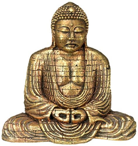 Nobby Aqua Ornaments Buddha, Gold 15,5 x 9,6 x 15,4 cm, 1 Stück