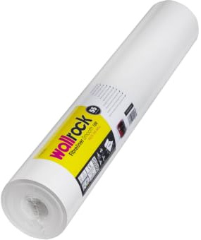 Wallrock Fibreliner Smooth 20m x 55cm White Waterproof Breathable Non-PVC Imperfection Disguising Reinforcing Dry Strippable Lining Paper
