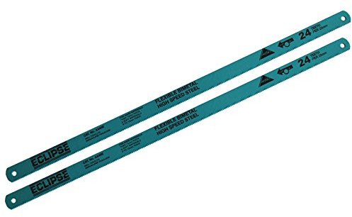 2 x Eclipse Plus 30 Hacksaw Blades 24 TPI Bi-Metal Flexible High Speed Steel Hacksaw Blades 12” 300mm by AllTrade Direct by AllTrade Direct