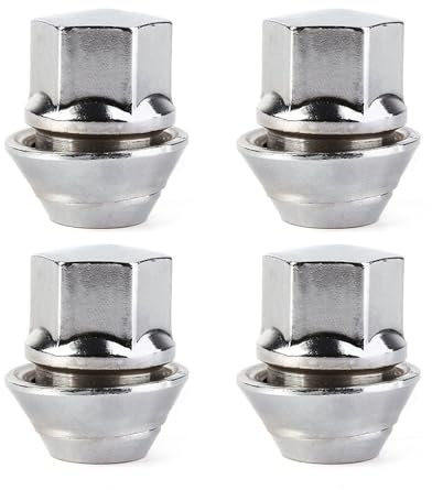 AKORD Alloy Wheel Nuts with Floating Captive Washers, M12 x 1.5 mm Lugs, Set of 4