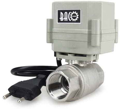 BACOENG AC110/230V 2 Wege 3/4 Edelstahl Motorkugelhahn Elektrische Zonenventil mit Stecker NC