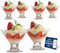 LAV Crema de cristal helado de postre Bowl - 165 ml - Pack de 6 tazones de helado Copas