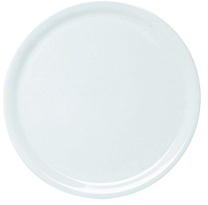 Excelsa Plato de pizza Napoli de cerámica, 31 cm de diámetro, color blanco