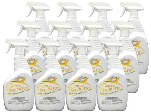 Jani-Source ParvoScrub RTU: Veterinary Disinfectant & Kennel Cleaner, 1 Quart (Case of 12)