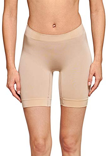 Schiesser Damen Hipster Longshorts, Gr. 42 (Herstellergröße: XL), Beige (nude 410)