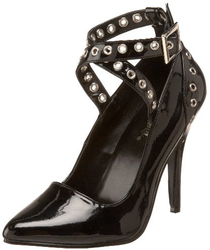 Pleaser Förföre-443 - Hoch dam, Blk Pat, 40 EU