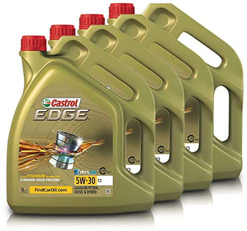 4x 5 L = 20 Liter Castrol Edge Fluid Titanium 5W-30 C3 Motoröl