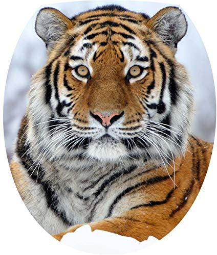 PPA DESIGN Sticker Autocollant Abattant WC Tigre 35x42cm - SAWC0397