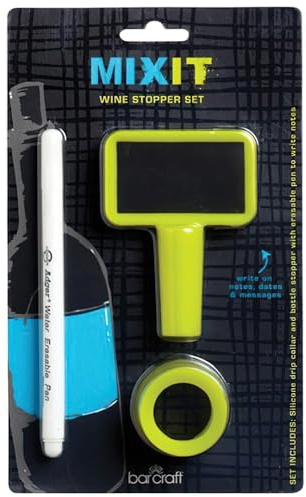 Kitchen Craft Mix It Weinstopfen-Set aus Silikon