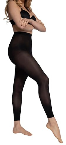 Ulla Popken Medias-leggings, 60 den, costuras planas negro 48+ 659026130-48+