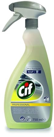 Cif Professional Fettlöser, anwendungsfertig, parfümfrei, aluminiumverträglich, geeignet für Lebensmittelbereiche, 0,75 Liter Sprühflaschen