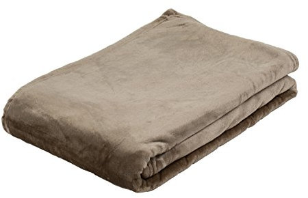 Gözze - Wohn- und Kuscheldecke, Memphis, Hohes Stoffgewicht 300 g/m², 150 x 200 cm - Taupe