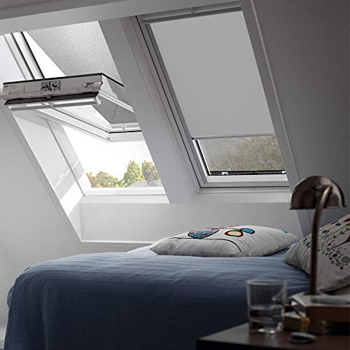 VELUX Verdunkelungsrollo für GGL, GHL, GTL, GPL, GGU, GHU, GTU, GPU / PK08 / in Farbe Standard 0705 / Uni Grau // DKL PK08 0705S