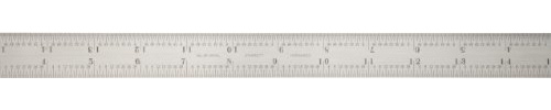 Starrett B18–4R Kombinationswinkel Klinge mit Zoll Graduierung, Sets schräg und Winkelmesser, Regular Finish, 4R der Graduierung 2,5 cm, Breite, 3/81,3 cm Stärke, 45,7 cm Größe