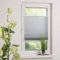 SLIMFIX-PLISSEE Plissee halbtransparenter Crush Stoff GRAU 85cm breit x 140cm