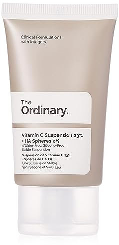 The Ordinary Vitamin C Suspension 23% + HA Spheres 2%, Brightening Serum with Pure L-Ascorbic Acid, 30ml