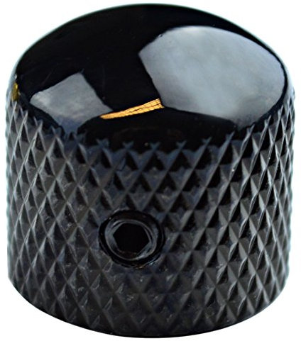 Dome Top Metal Control knob For Telecaster Stratocaster Electric Guitar - Black
