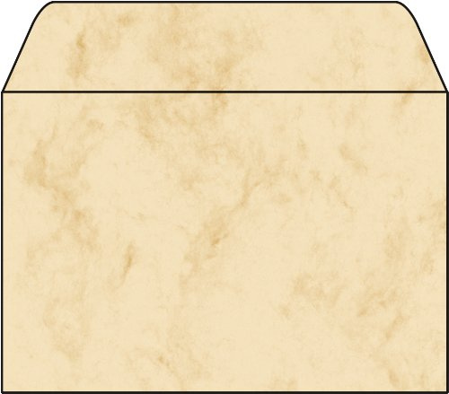 SIGEL DU011 Briefumschläge, Marmor beige, C6, 25 Stück, gummiert | DU011, Motif marbre beige, format C6, 25 pièces