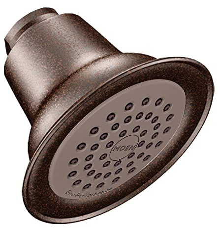 Moen Oil Rubbed Bronze One-Function Eco-Performance Shower Head, 6303EPORB