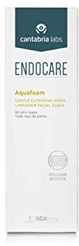 Endocare Essential Aquafoam - Limpiador Facial Micelar En Espuma, Elimina Impurezas Y Puntos S, Exfoliante Suave, Hidratante, Para Rostro, Negro, Cítrico, 125 Mililitro