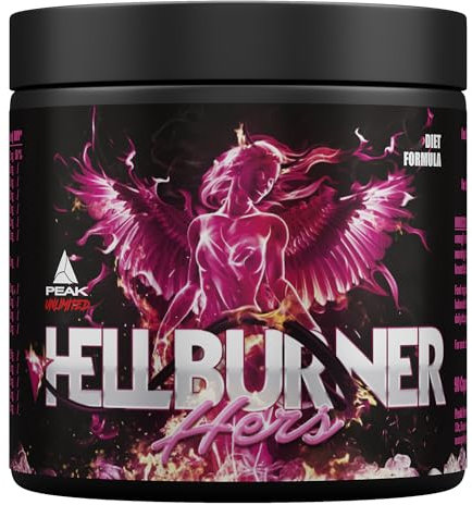 PEAK Hellburner Hers - 90 Kapseln I 30 Portionen I Diätunterstützer und Stoffwechsel-Booster für Frauen I mit Koffein, Grüntee Extrakt, Capsaicin, Ginkgo Biloba und Resveratrol I vegan