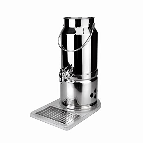 Lacor 69030 - Dispensador De Leche Acero Inoxidable 5 Litros - Hostelería | En acero inoxidable, dosifica de forma limpia y cómoda; con 5 L de capacidad, cómodo de manejar y de guardar tras el servicio