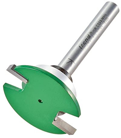 Trend CraftPro Weatherseal Groover Router Cutter Bit, 1/4 Inch Shank, 34mm Cut Diameter & 2.8mm Cut Length, Tungsten Carbide Tipped, Bearing Guided, C212AX1/4TC