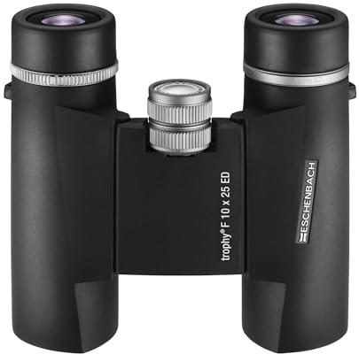 Eschenbach Optik Trophy F faltbares Fernglas 10x25 ED - hochwertiges Weitwinkel Fernglas mit dielektrischer Verspiegelung geeignet für Wanderungen und schnelle Beobachtungen