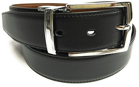 YOJAN PIEL Cinturón de PIEL Reversible Negro y marron | 105 | Cinturón Elegante Para Vestir en Bodas y Eventos Formales | Cómodo y Ajustable