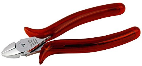 Bahco 2666 NB Chrome Plated Side Cutting Pliers, Red/Silver, 125 mm