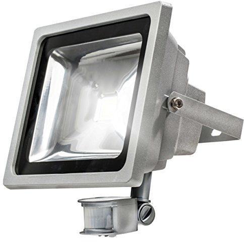 as - Schwabe Chip 46908 Projecteur LED avec détecteur de mouvement 50 W 3500 lm Pour chantier commercial extérieur