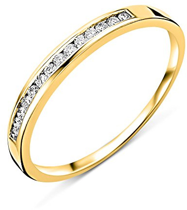 Miore - Sortija oro y diamantes 0.10 ct, talla 16