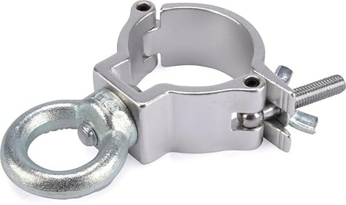 Riggatec Halbschelle - Halfcoupler mit Öse (Silber - Alu, 48-51mm | 100 kg)