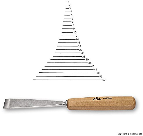 Stubai Stechbeitel lang poliert, Form 1, 60 mm, 550160