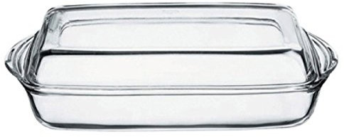 Borcam Pirofila con coperchio, 2 l, in vetro