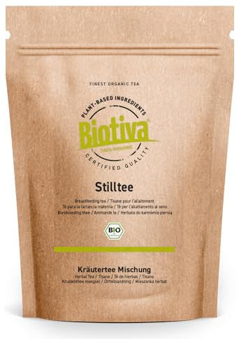 Lilabu Stilltee Bio 100g - 100% Bio Zutaten ohne Zusätze - reines Naturprodukt nach altem Hebammenrezept - abgefüllt und kontrolliert in Deutschland - Biotiva