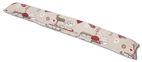 Casatessile Gepolsterter Luftzug mit abnehmbarem Bezug 110 cm. ELCH Zugluftstopper Tiroler Wurst.