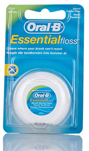 4 x Oral-B Essential Floss cerato, 50 m (4 x 50 m), confezione risparmio