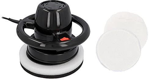 CARTREND Polisseuse 2900 TR/Min 230 V 130 W avec 2 Bonnets de Polissage rotatifs aléatoires Noir