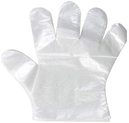 GUANTI IN POLIETILENE PER ALIMENTI Guanto monouso in PVC usa e getta - misura universale - GLOVES SMALL (PZ 10000)