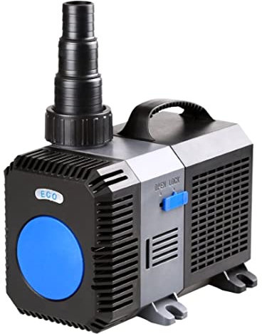 AquaOne CTP-10000 Aquarium & Teichpumpe I Eco Pumpe 80 Watt I energiesparende Förderpumpe für den Gartenteich I Wasserpumpe 10000 l/h I Teich Pumpe Aquariumpumpe geringer Stromverbrauch