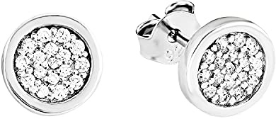 s.Oliver Ohrstecker Edelstahl/925 Sterling Silber Damen, Ohrschmuck,Kommt in Schmuck Geschenk Box
