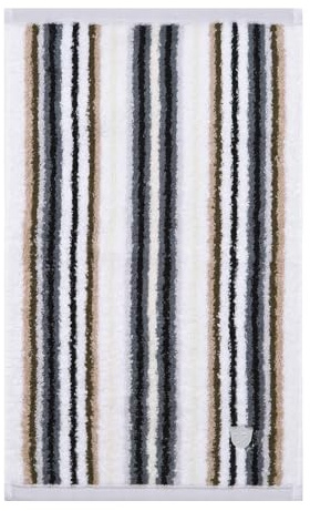 Ross Handtuch Multicolor 4014-08 Streifen anthrazit braun weiß Größe 50 x 100 cm ROSS Frottierprodukte, Qualität für höchste Ansprüche
