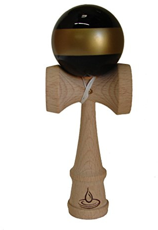 Black/Gold Stripe Kendama