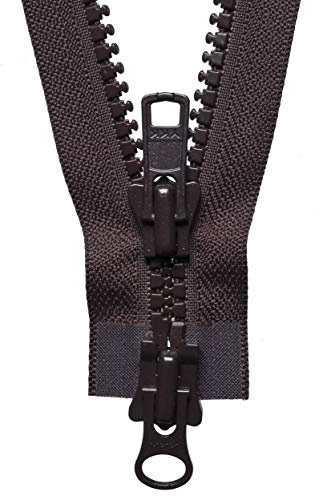 YKK Cerniera a Scorrimento bidirezionale, No. 570 Marrone, 71 cm Length
