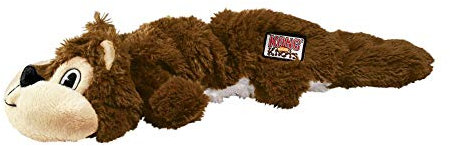 KONG - Scrunch Knots Squirrel - Internal Knotted Ropes and Minimal Stuffing for Less Mess - For Medium/Large Dogs
